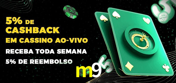 Promoções do cassino ao Vivo m9